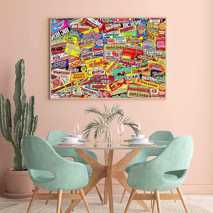 YINSHENG Jigsaw Puzzles for Adults Puzzle for Adults 1000 Piece - Crazy Candy - Jigsaws Puzzles 1000 Piece for Adults Kids Educational Game Toys Gift for Home Wall Decoration (27.6"x 19.7")