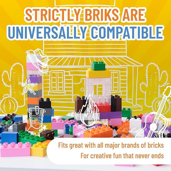 Strictly Briks Jumbo Building Blocks Set - Enhances Fine Motor Skills for Age 3+ - Vibrant Colorful Blocks for Girls Toys - Durable Pieces for Kid Toy Play - 108pc, Pink/Purple/Lavender