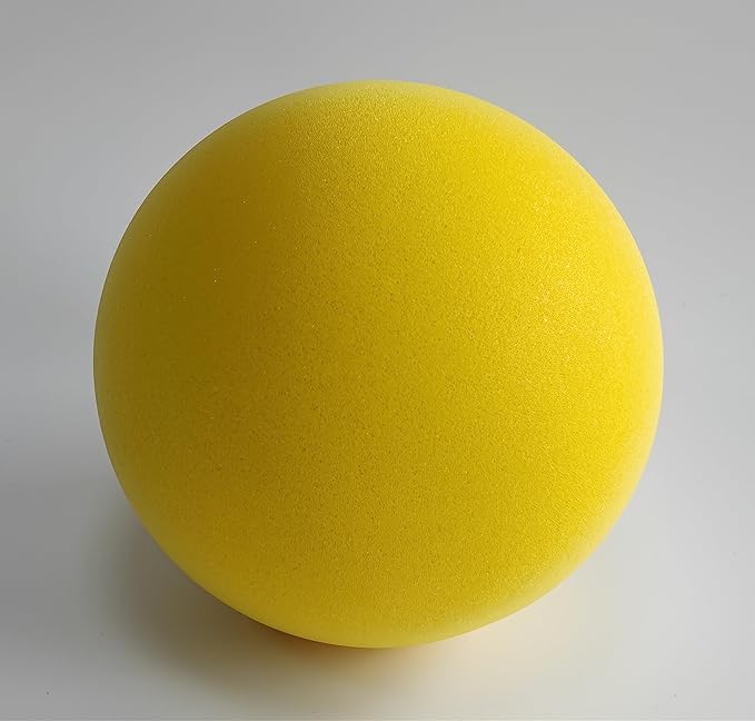 7Inches Uncoated Silent Foam Ball, Sponge Kickball,Dodgeball for Indoor Activity & Play