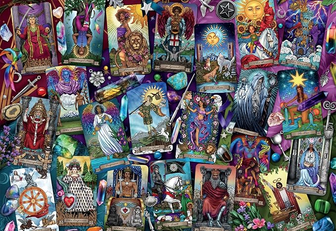 Buffalo Games – Luminous Tarot – Brigid Ashwood – Art & Photo Collection – 2000 Piece Jigsaw Puzzle Colorful Puzzle for Adults – Precision-Cut Pieces