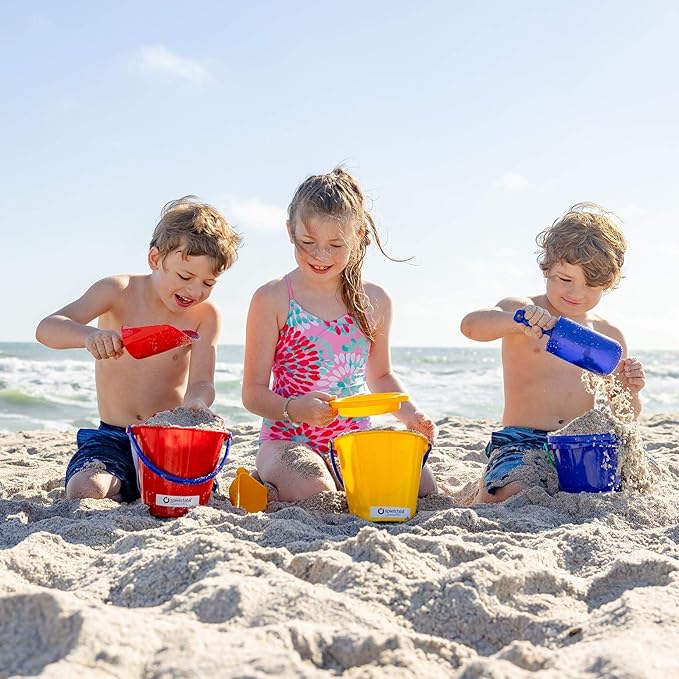 Spielstabil Large Sand Scoop Beach Toy for Kids - Heavy Duty Sand Shovel, Beach Tools & Sandbox Toys (One Shovel Included - Colors Vary)