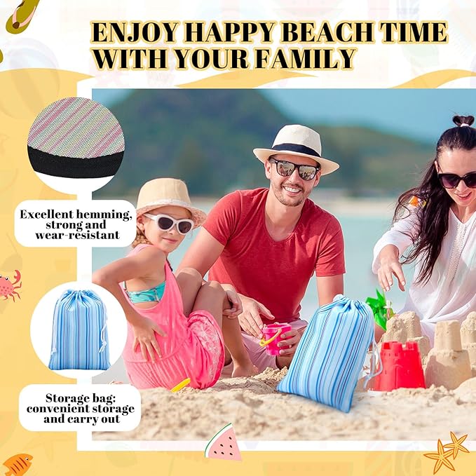 Skyley 3 Pcs Beach Sand Remover Sand Eraser Wipe Mitts with Portable Drawstring Bag Family Friendly, 2026 Summer Beach Vacation Essentials Hawaii Honeymoon Accessories European Bahamas Trip 3 Colors