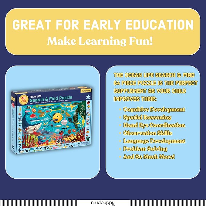 Ocean Life Search & Find Puzzle
