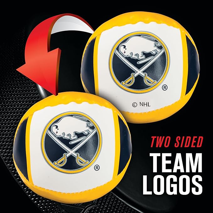 Franklin Sports NHL Team Mini Soft Hockey Stick Set - NHL Team Soft Foam Mini Hockey Stick and Ball - Great Toy for Kids