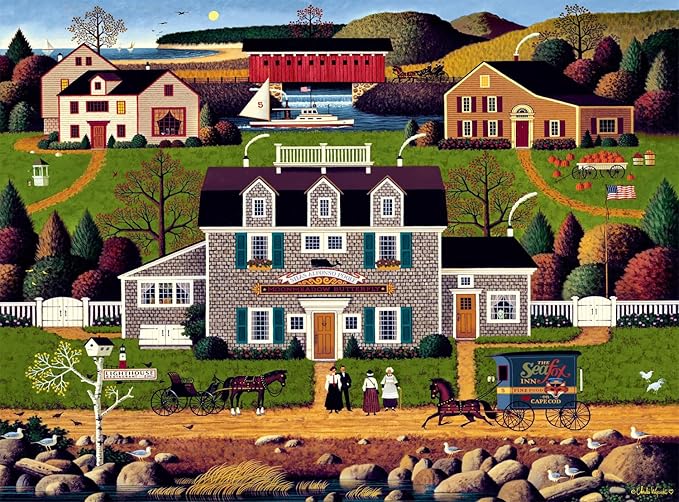 Buffalo Games - Charles Wysocki - Moonmeadow Cove - 1000 Piece Jigsaw Puzzle for Adults -Challenging Puzzle Perfect for Game Nights - Finished Size is 26.75 x 19.75