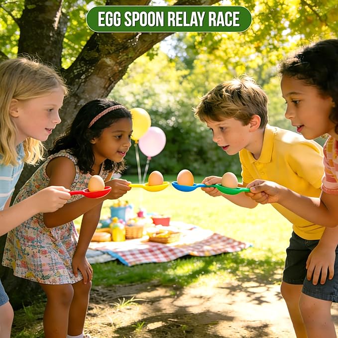 Outdoor Games Kit,Outside Toys,39 Pieces Outdoor Carnival Games,Yard Game,Potato Sack Race Bags for Kids Adults, Egg Spoon Relay Race, 3 Legged Race Bands, Birthday Party Yard Lawn Easter Games