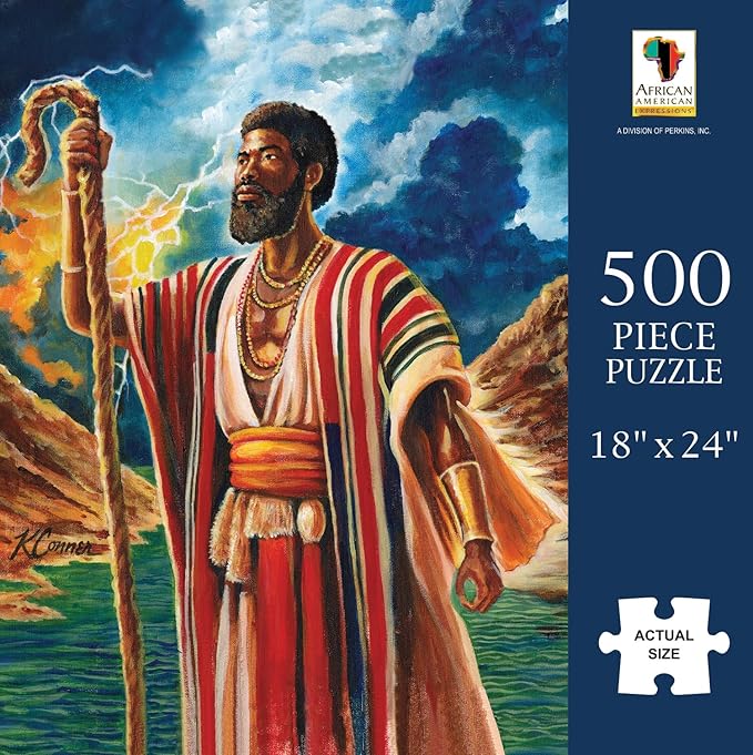 African American Expressions – 500-Piece Jigsaw Puzzle – Inspirational Black Art, Premium Quality for Relaxation and Reflection - Walking by Faith
