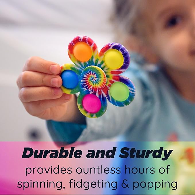 Nutty Toys Fidget Spinner - Sensory Toy for Kids & Adults - Top Stress & Anxiety Relief Gifts 2026 for Home & Office - Unique Valentines Day Gift Idea for Toddlers, Tweens, Teen Girls & Teenage Boys