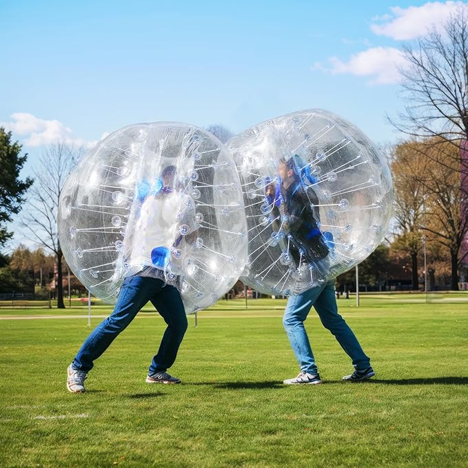 VEVOR Inflatable Bumper Ballѕ 2 Packs; 2FT/3FT/4FT/5FT Body Size Adult Human Bubble Ballѕ, Bumper Bubble Soccer Ballѕ for Teens/Adults