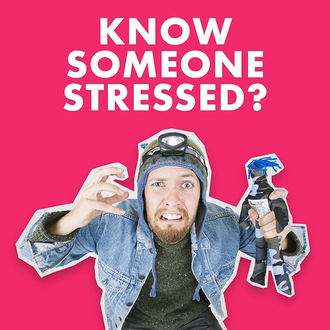 Dammit Doll - Funny Stress Relief Gag Gift, Random Color - for Anger & Frustration Relief - White Elephant or Emotional Support Doll for Adults & Women - 2 Count