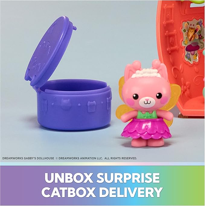 Gabby's Dollhouse Fairylandia, Kitty Fairy’s Flutter-riffic Playset with 12 Pieces & Exclusive Flutter-riffic Ring, Kids Toys for Girls & Boys Ages 3 and Up