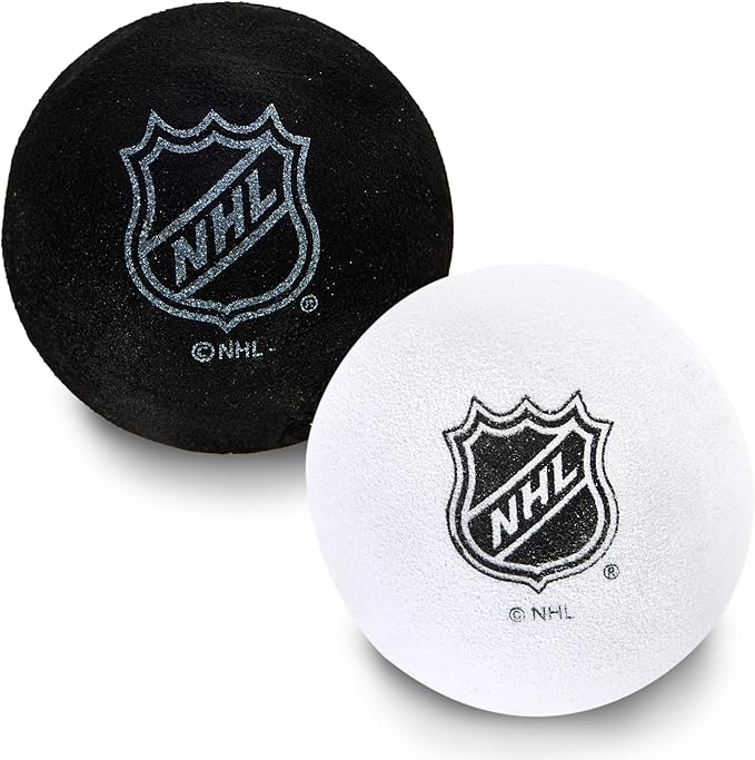 Franklin Sports NHL Kids Mini Hockey Set - Includes (1) Knee Hockey Goal, (2) Mini Sticks + (2) Foam Balls - Indoor Toy Youth Goal + Sticks Set - Graffiti
