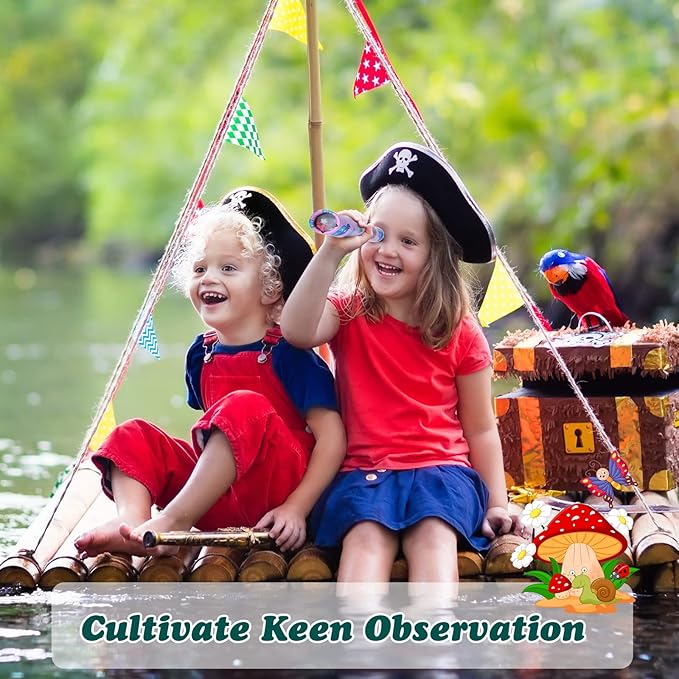 24 Pcs Classic Kaleidoscopes for Kids Educational Kaleidoscope Toys Party Favor Return Gifts Paper Tumble Tube Prism Lens Old Fashioned Vintage Valentines Gift for Kids Stock Stuffer(Vivid Style)