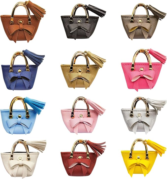 Miniature Handbag for 12 Inch Dolls Fashionable Colorful Outfits Small Shopping Bag 1/6 Scale