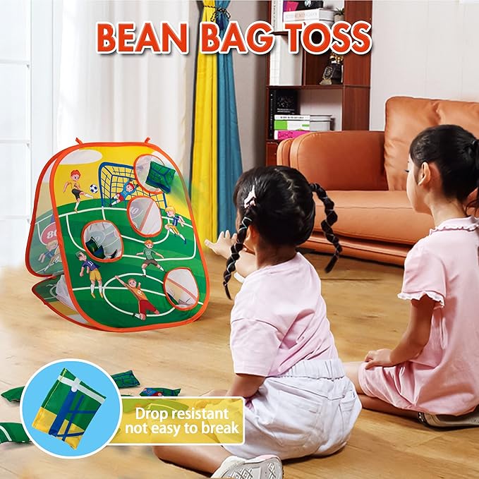 Sundaymot Bean Bag Toss Game Toy, Football Game Toys. Toddler Outdoor/Indoor Toys, for Kids Ages 3 4 5 6 7 8 Year Old Boys Gift, Kids Birthday Or Christmas Party Game, Backyard Game