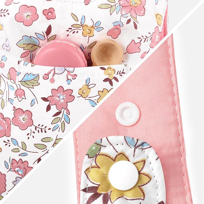 GAGAKU Baby Doll Carrier Doll Accessory Carrier Stuffed Animal Carrier with Adjustable Straps for Kids – Pink - Peach Blossom