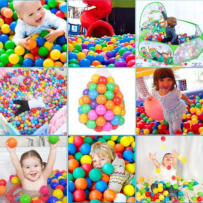 TRENDBOX Ball Pit Balls Plastic Balls for Ball Pit Pool Playpen Babies Kids Children Birthday Parties