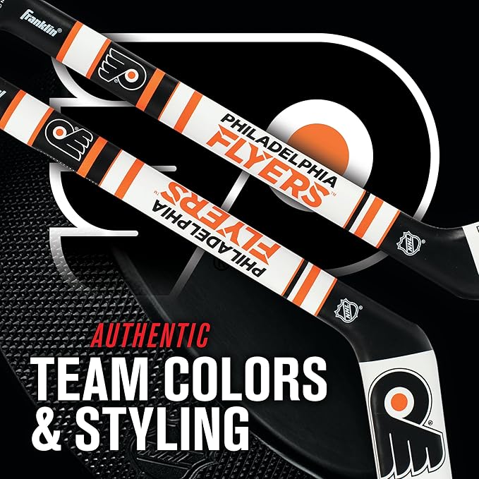 Franklin Sports NHL Team Mini Soft Hockey Stick Set - NHL Team Soft Foam Mini Hockey Stick and Ball - Great Toy for Kids