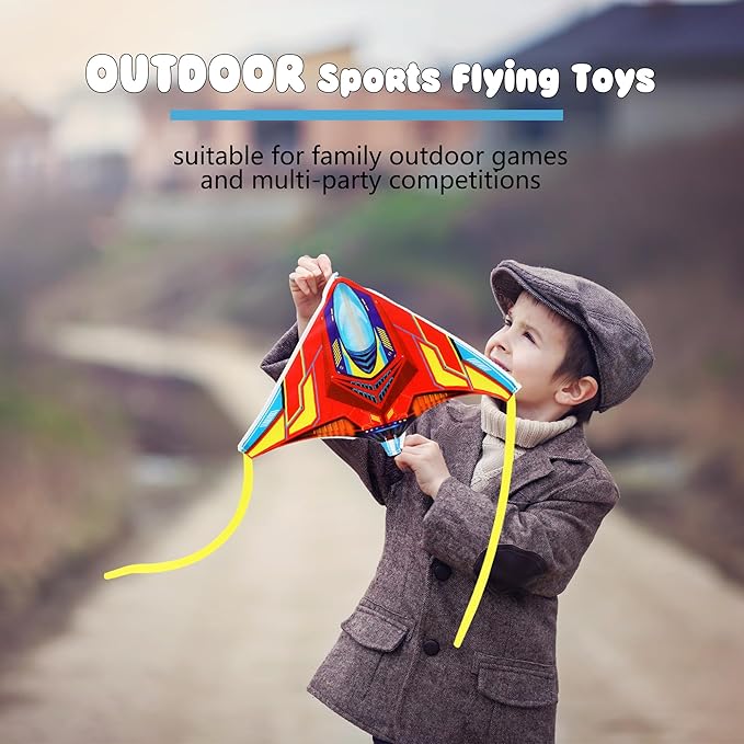 10 Pcs Mini Finger Launcher Kites Easy to Fly Slingshot Ejection Kites Flying Toys for Outdoor Park Backyard Beach Game Sports Party Favors