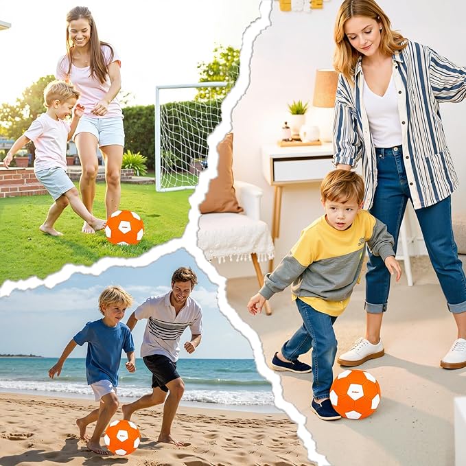Size 4 Soccer Ball Curve and Swerve Soccer Training Soccer for Kids Ages 3-12 Toddler Indoor Outdoor Games Birthday Easter Gifts for Boys Girls Beginners Easter Basket Stuffers for Kids