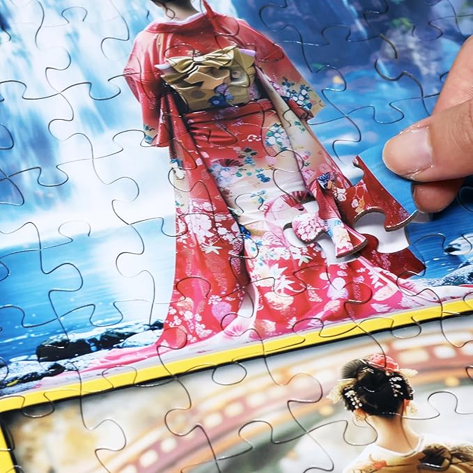 Think2Master Beautiful Kimonos from Japan 500 Pieces Very Large Pieces Jigsaw Puzzle for 13+, Adults & Seniors. Elegant Colorful Dresses Vibrant Colors, Cultural Art Size: 26.8” X 18.9”