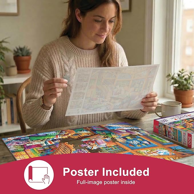 Masterpieces 550 Piece Jigsaw Puzzle for Adults, Family, Or Kids - Hobby Time - 18"x24"