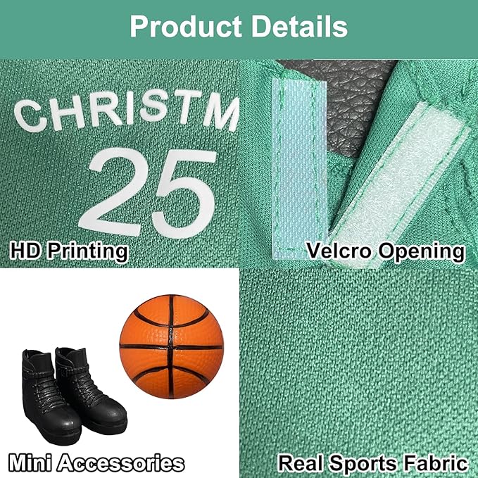 Sport Christmas Elf Accessories for Elf Doll Clothes Included Jerseys, Shorts, Shoes, Basketball (Basketball)