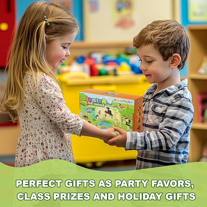 FUN LITTLE TOYS Party Favor for Kids Building Set, Mini Animals Building Blocks Sets Goodie Bags Stuffers for Kid, Small Toy Prizes, 12Pack Kit Birthday Party Favor Gifts Toys for Ages 8-13