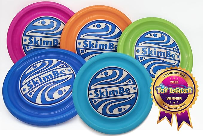 Skipping Disc Toy – Water Skipping Disc for Pool, Beach & Summer Fun – Floating Foam Throw Toy for Kids & Adults, Outdoor Water Play, Swim Training, Backyard Games (Blue)