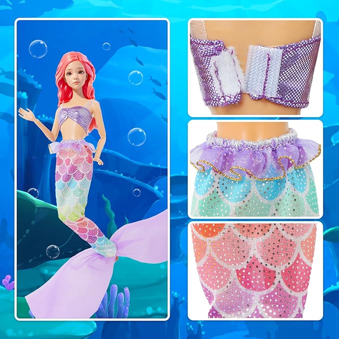 8 Sets Different Princess Costume Dresses for 11.5 inch Girl Doll Clothes Accessories