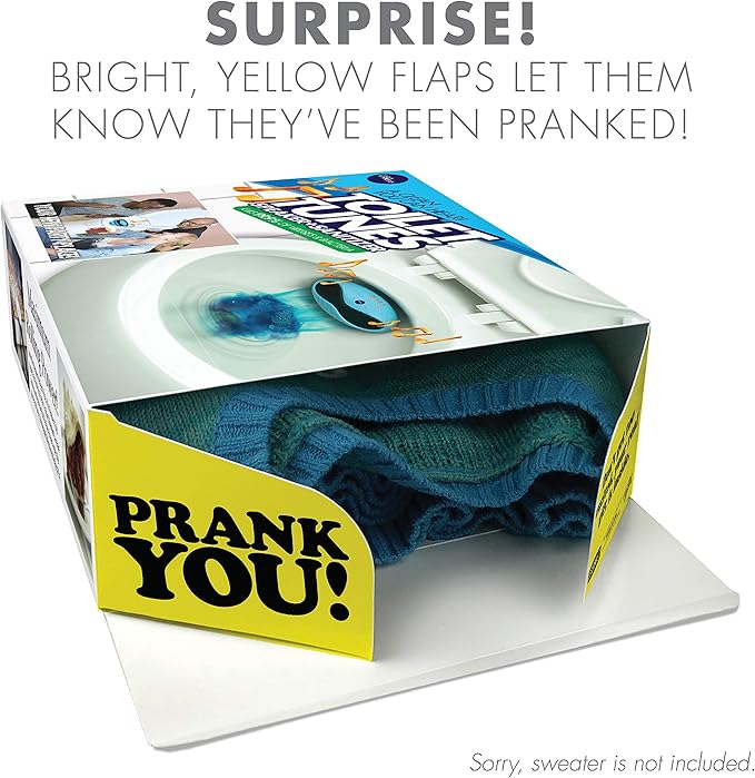 Prank-O Toilet Tunes – Funniest Prank Gift Box | Hilarious Empty Gag Gift for White Elephant & Christmas 2026 | Funny Gift Box for Coworkers, Friends & Men Who Have Everything, As Seen on Shark Tank