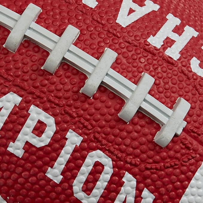 Champion Blitz Football, All-Weather Football, Enhanced Grip, Durable Rubber Cover and Molded Laces, for Outdoor Sports & Training, Includes 6 Ball Pump
