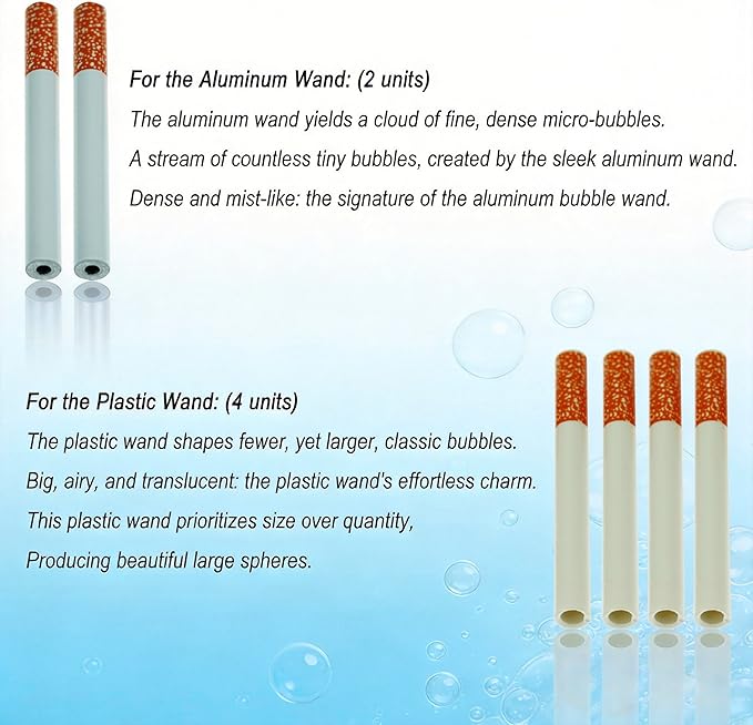 6-Pack Realistic Mini Cigarette Bubble Blowers – Novelty Stress Relief Toy Set for Adults, Funny Gag Gift & Party Favor