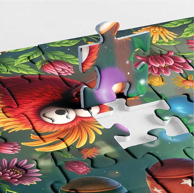 Colorful Birds Garden Puzzles for Adults 1000 Pieces, Flower Nature Jigsaw Puzzles, Cute Scene Art Puzzles