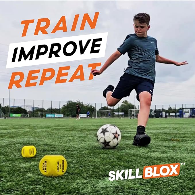 Soccer Gift for Boys – ShotMaster Shooting Training Dice – Fun Soccer Shooting Training Game for Kids, Boys & Girls 8–14