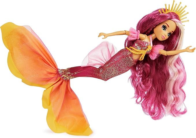 MERMAID HIGH, Spring Break Searra Mermaid Doll & Accessories with Removable Tail and Color Change Hair Streak, Kids Toys for Girls Ages 4 and up