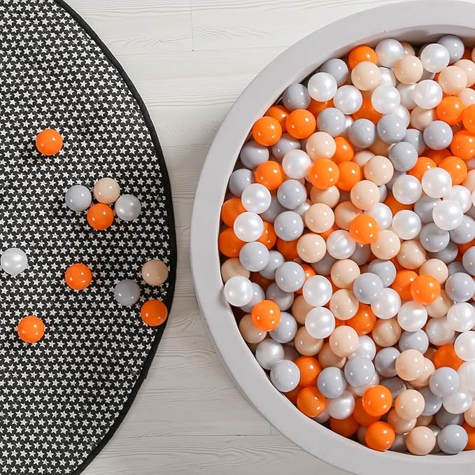GOGOSO Ball Pit Balls for Toddlers Kids Plastic Balls for Ball-Pit Playpen Pool Baby Play Pastel BPA-Free Non Toxic Play Pastel Crush Proof Bal 50 100 200 500 1000 Count
