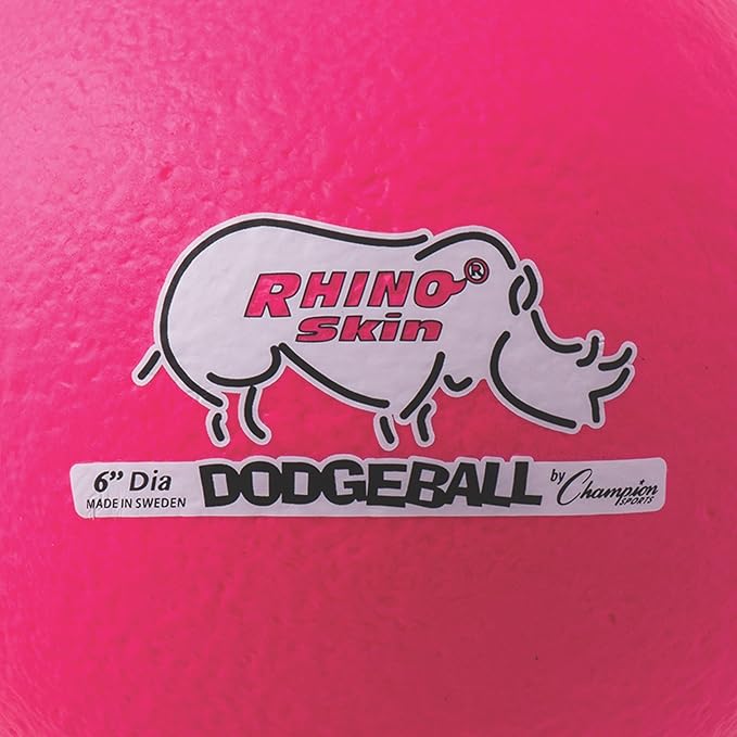 Champion Sports® Rhino Skin® Low Bounce Dodgeball Sets & Singles for Playground, PE, Backyard & League Games – Team Sports Equipment for Youth & Adults