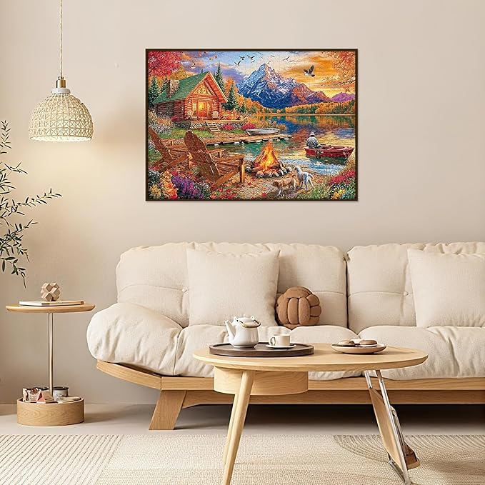 Sutinban Lake at Sunset Puzzles for Adults 1000 Pieces, Challenging Colorful Jigsaw Puzzles 1000 Pieces,Fall Nature Landscape Great Gift Decor Puzzles for Adults &Family &Friends