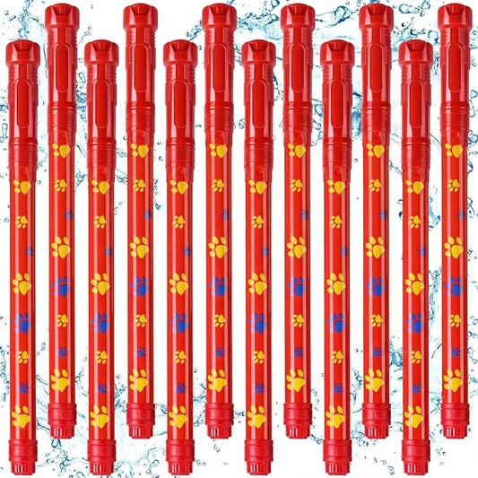 12 Pack Dog Puppy Paw Water Gun Birthday Party Favors Summer Activity 15.75 in Water Gun Blasters Toys for Kids Outdoor Swimming Pool Backyard Beach Games