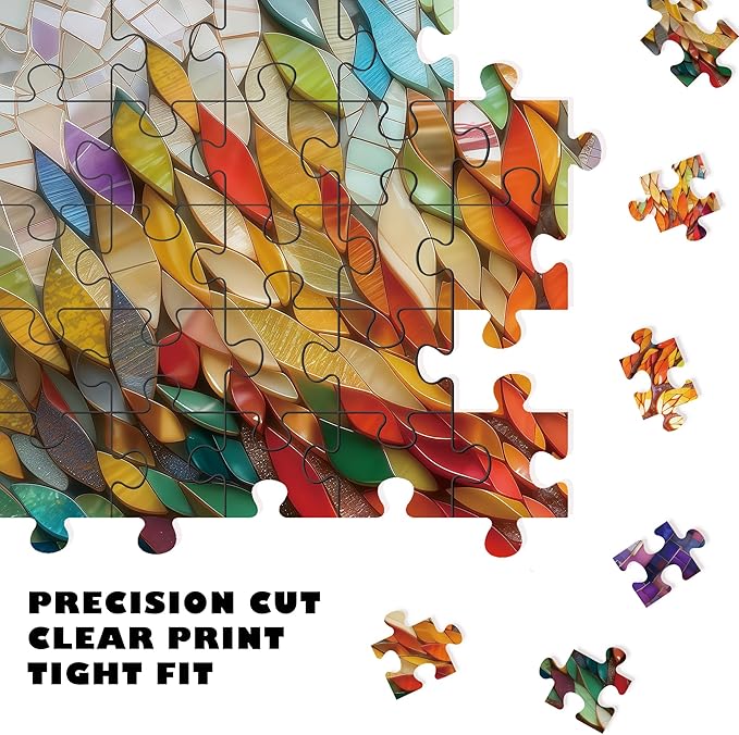 Tree of Life Puzzles for Adults 500 Pieces,Colorful Mosaic Jigsaw Puzzle,Family Puzzles Game, Fun Relaxing Challenging