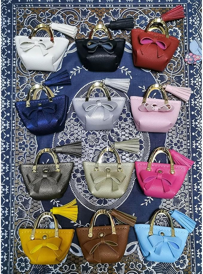 Miniature Handbag for 12 Inch Dolls Fashionable Colorful Outfits Small Shopping Bag 1/6 Scale