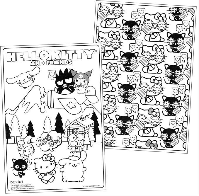 Bendon Hello Kitty Advanced Coloring Book and Stickers with Hello Kitty Coloring Book, Stickers, and More
