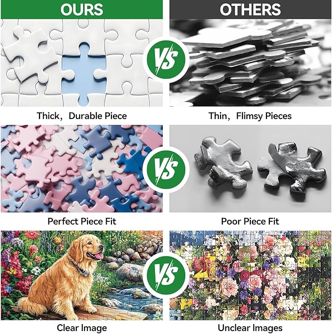 500 Piece Jigsaw Puzzle for Adults –Dog Nature Jigsaw Puzzles 500 Pieces, River Animal Puzzles for Adults 500 Pieces, Challenging Perfect for Game Nights, 20.5 X 15 in