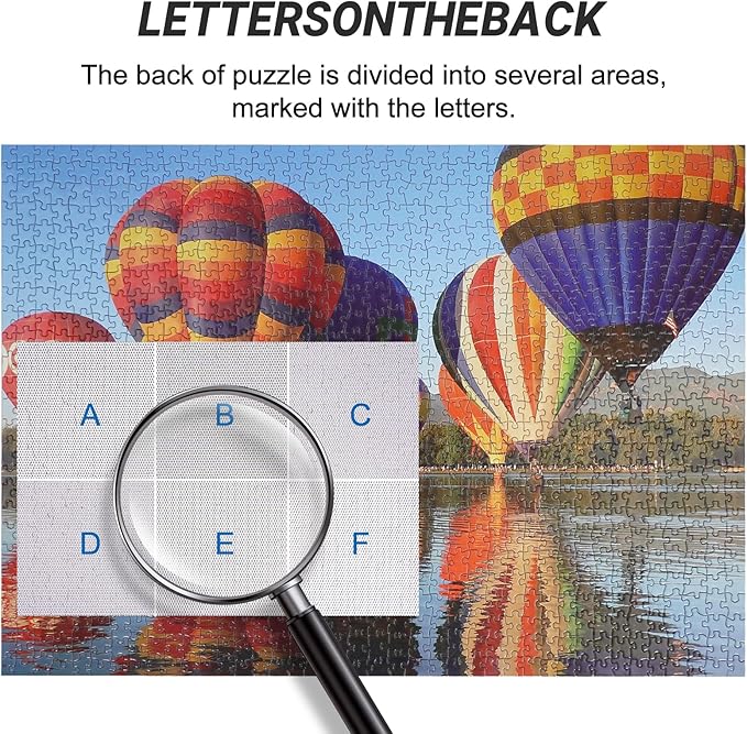 Color hot air Balloon Jigsaw Puzzles 1000 Pieces for Adults, Color, Impossible Difficult Challenge Puzzle, Puzzle 1000 Pieces