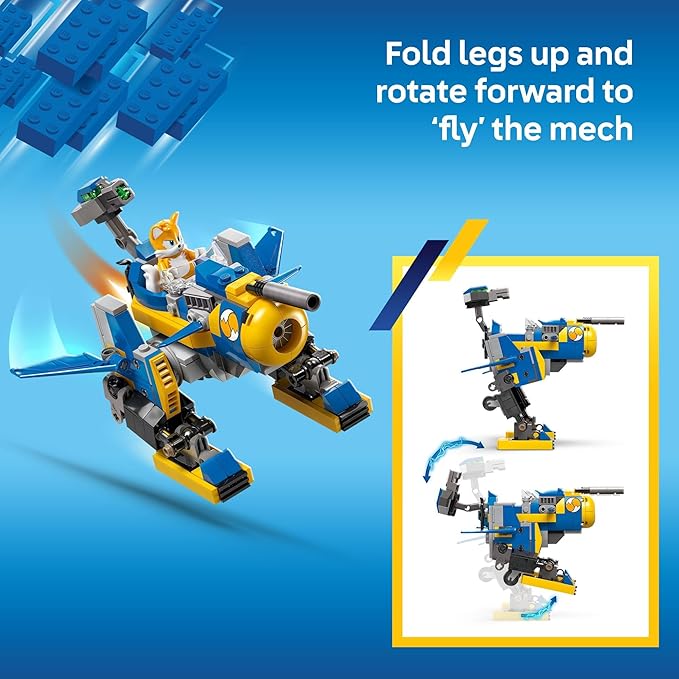 LEGO Sonic The Hedgehog Cyclone vs. Metal Sonic - Building Toy for Kids, Boys and Girls, Ages 8+ - Mech Suit with Minifigures for Pretend Play - Gift Idea for Birthdays - 77002