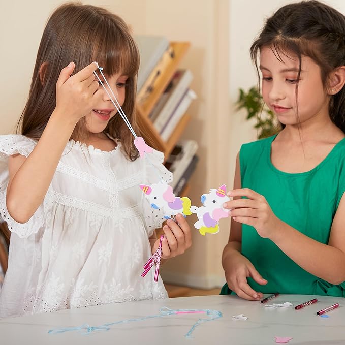 Unicorn Craft Kit for Girls - 10 Projects - Gifts for 5 Year Old Girl - Arts and Crafts for Kids 4-8 - Toys for Ages 5-7 - 4 5 6 7 8 Year Old Girl Birthday Gift - Unicorn Toys for Girls Age 4-6