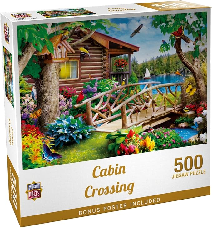 Masterpieces Cabin Crossing Jigsaw Puzzle - 500 Pieces for Adults - Ages 15+