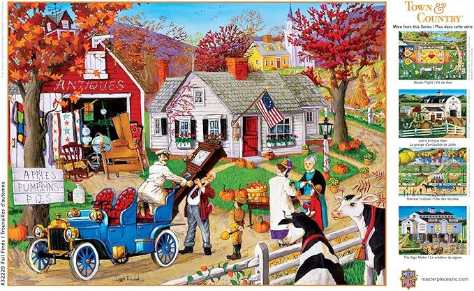 MasterPieces 300 Piece EZ Grip Jigsaw Puzzle - Fall Finds - 18"x24"
