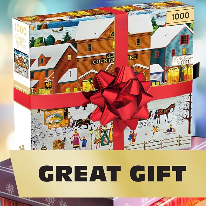 Buffalo Games – Cauldwell's Country Store - 1000 Piece Jigsaw Puzzle - Premium Gold Collection Giftable Puzzle for Adults – Precision-Cut Pieces, Beautiful Artwork